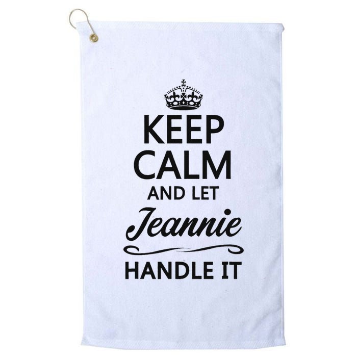 Keep Calm And Let Jeans Handle It Funny Name Gift Golf Towel