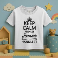 Keep Calm And Let Jeans Handle It Funny Name Gift Toddler T-Shirt