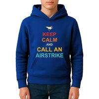 Keep Calm And Call An Airstrike Kids Hoodie