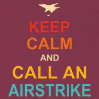 Keep Calm And Call An Airstrike 16oz Travel Tumbler