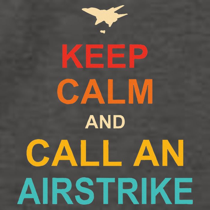 Keep Calm And Call An Airstrike Vector Backpack