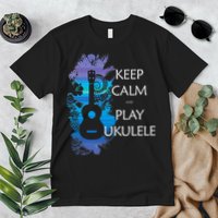 KEEP CALM And PLAY UKULELE Tribal Colorful Premium T-Shirt
