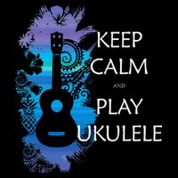 KEEP CALM And PLAY UKULELE Tribal Colorful Kids T-Shirt
