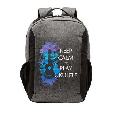 KEEP CALM And PLAY UKULELE Tribal Colorful Vector Backpack