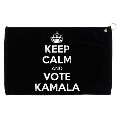 Keep Calm And Vote Kamala Harris Walz 2024 Kamala 2024 Grommeted Golf Towel