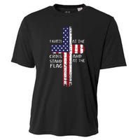 Kneel Cross At The Cross Memorial Day Never Forget Veteran Cooling Performance Crew T-Shirt