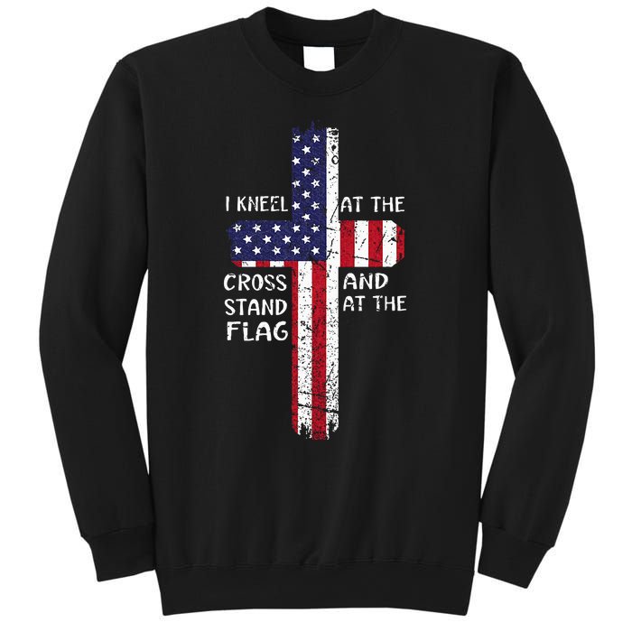 Kneel Cross At The Cross Memorial Day Never Forget Veteran Sweatshirt