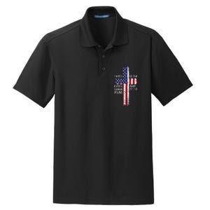 Kneel Cross At The Cross Memorial Day Never Forget Veteran Dry Zone Grid Polo