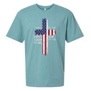 Kneel Cross At The Cross Memorial Day Never Forget Veteran Sueded Cloud Jersey T-Shirt