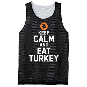 Keep Calm And Eat Turkey Mesh Reversible Basketball Jersey Tank