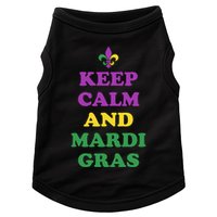 Keep Calm And Mardi Gras Festive Doggie Tank