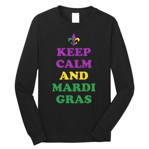 Keep Calm And Mardi Gras Festive Long Sleeve Shirt