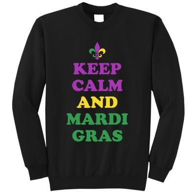 Keep Calm And Mardi Gras Festive Sweatshirt