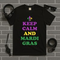 Keep Calm And Mardi Gras Festive T-Shirt