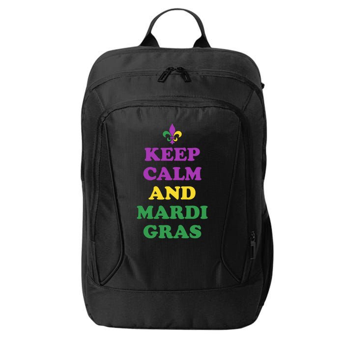 Keep Calm And Mardi Gras Festive City Backpack