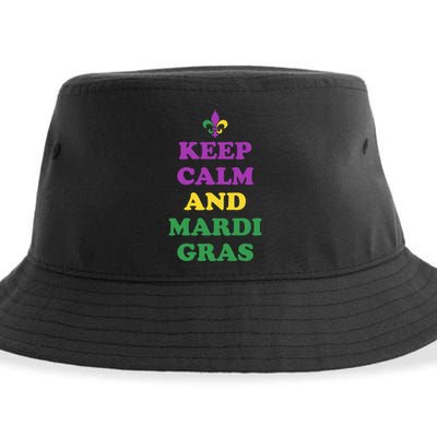 Keep Calm And Mardi Gras Festive Sustainable Bucket Hat