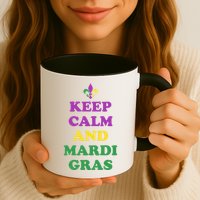 Keep Calm And Mardi Gras Festive Mug