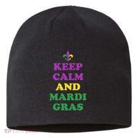 Keep Calm And Mardi Gras Festive Sustainable Beanie