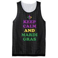 Keep Calm And Mardi Gras Festive Mesh Reversible Basketball Jersey Tank