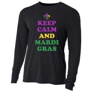 Keep Calm And Mardi Gras Festive Cooling Performance Long Sleeve Crew