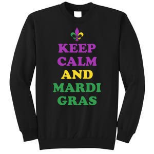 Keep Calm And Mardi Gras Festive Tall Sweatshirt