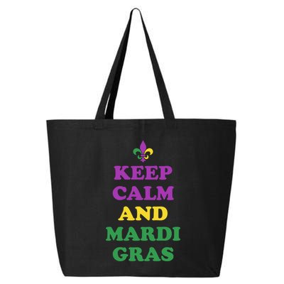 Keep Calm And Mardi Gras Festive 25L Jumbo Tote