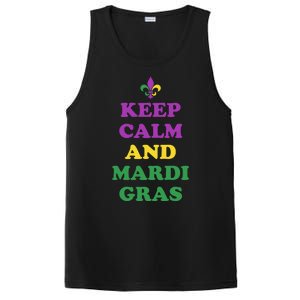 Keep Calm And Mardi Gras Festive PosiCharge Competitor Tank