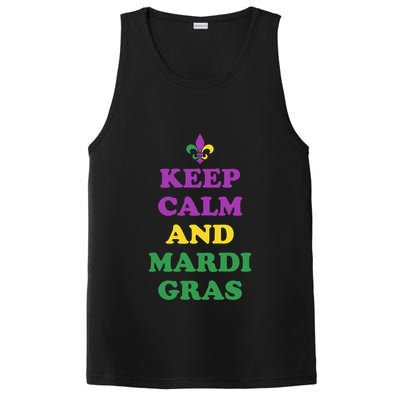Keep Calm And Mardi Gras Festive PosiCharge Competitor Tank