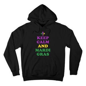 Keep Calm And Mardi Gras Festive Tall Hoodie