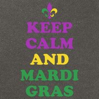Keep Calm And Mardi Gras Festive Cotton Canvas Backpack