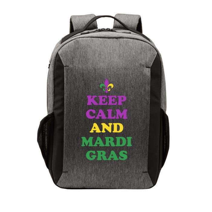 Keep Calm And Mardi Gras Festive Vector Backpack