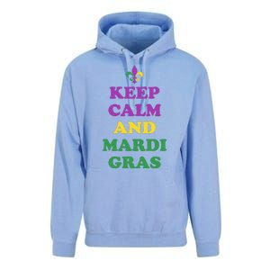 Keep Calm And Mardi Gras Festive Unisex Surf Hoodie