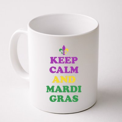 Keep Calm And Mardi Gras Festive Coffee Mug