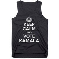 Keep Calm And Vote Kamala 2024 Pro Harris Walz 2024 Campaign Tank Top