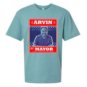 Kapu Coffee Arvin For Mayor Sueded Cloud Jersey T-Shirt