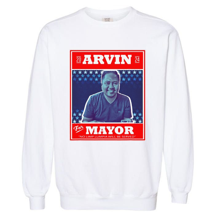 Kapu Coffee Arvin For Mayor Garment-Dyed Sweatshirt