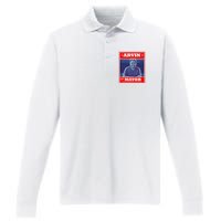 Kapu Coffee Arvin For Mayor Performance Long Sleeve Polo