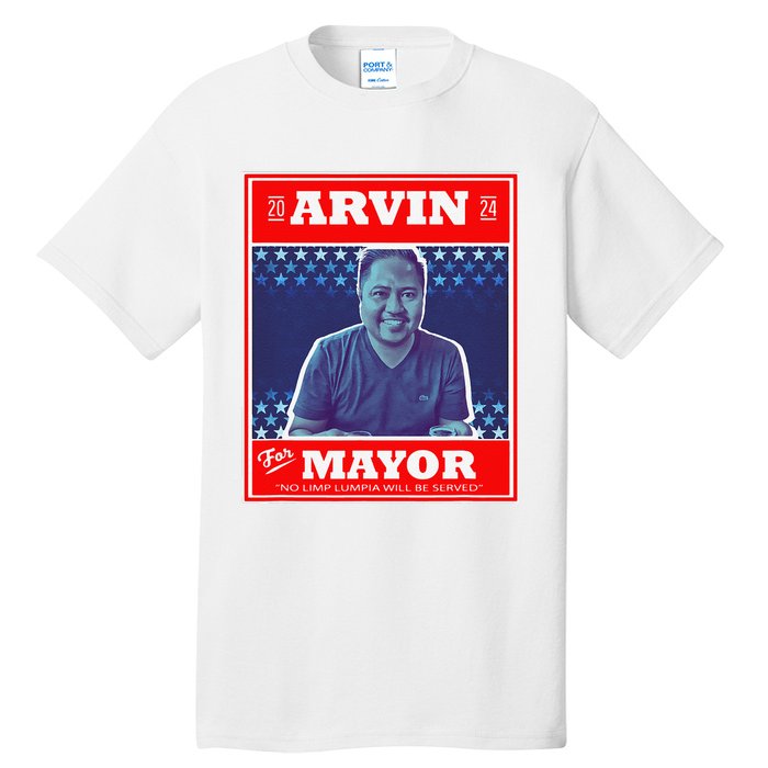 Kapu Coffee Arvin For Mayor Tall T-Shirt