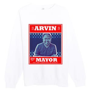 Kapu Coffee Arvin For Mayor Premium Crewneck Sweatshirt