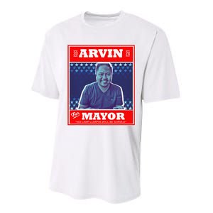 Kapu Coffee Arvin For Mayor Performance Sprint T-Shirt