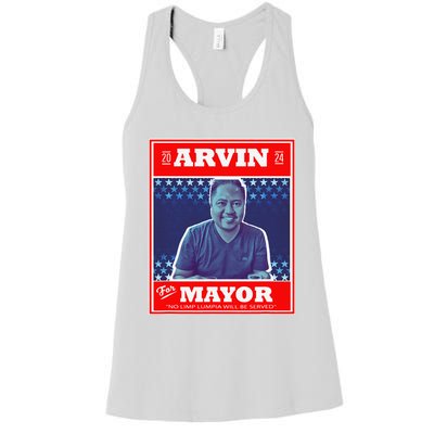 Kapu Coffee Arvin For Mayor Women's Racerback Tank