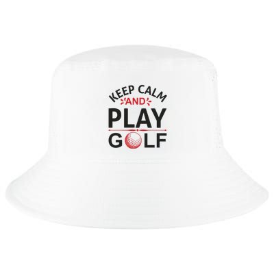 Keep Calm And Play Golf Cool Comfort Performance Bucket Hat