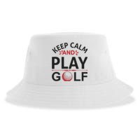 Keep Calm And Play Golf Sustainable Bucket Hat