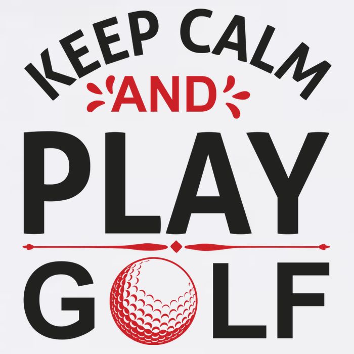 Keep Calm And Play Golf 11oz C Handle Ceramic Mug