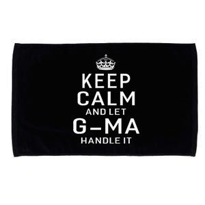 Keep Calm And Let G Ma Handle It Grandma Gift Microfiber Hand Towel