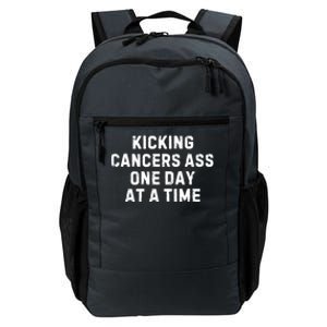 Kicking Cancers Ass One Day At A Time Colorectal Cancer Cool Gift Daily Commute Backpack