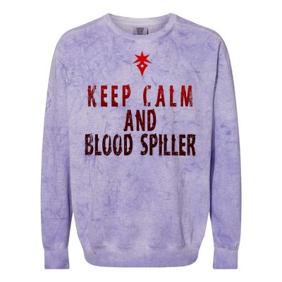 Keep Calm And Blood Spiller Dark Knight Colorblast Crewneck Sweatshirt