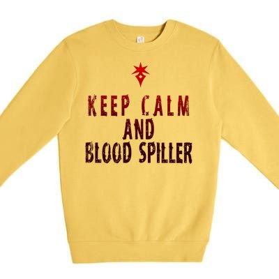 Keep Calm And Blood Spiller Dark Knight Premium Crewneck Sweatshirt