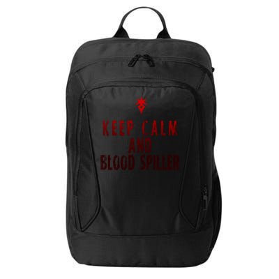 Keep Calm And Blood Spiller Dark Knight City Backpack