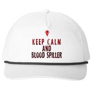 Keep Calm And Blood Spiller Dark Knight Snapback Five-Panel Rope Hat